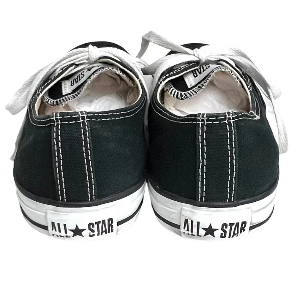 Converse All Star Black & White Canvas Low-Top CVO Ox Unisex Sneakers Size 11